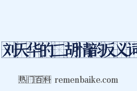刘天华的二胡情韵反义词是什么意思的图片